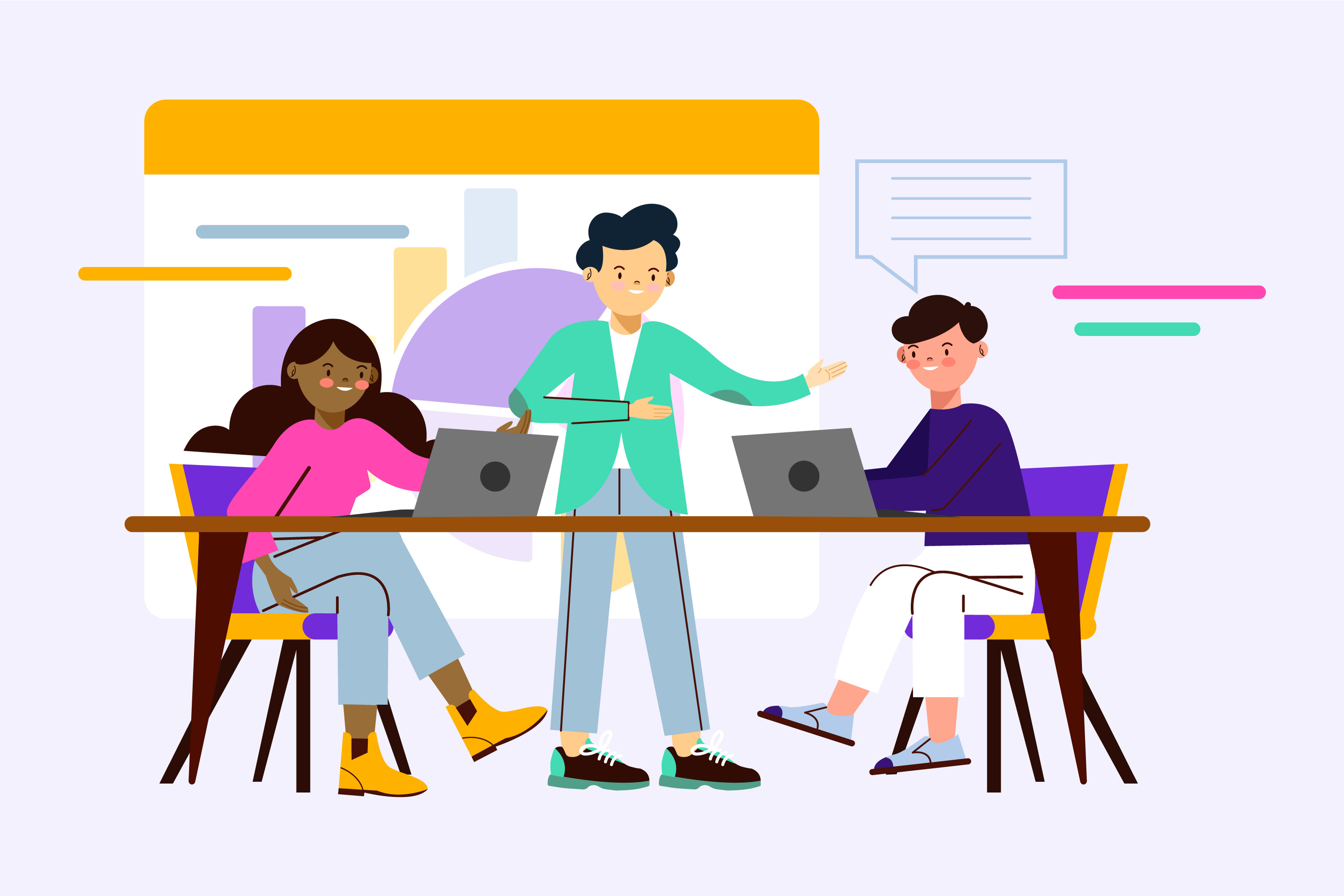 Students learning online